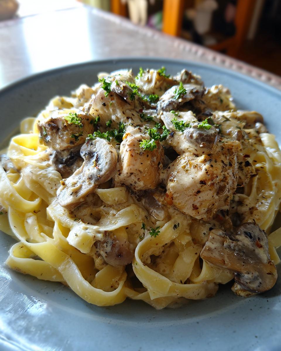 Creamy Chicken and Mushroom Pasta - detail 1