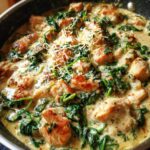 Creamy Chicken and Spinach Skillet