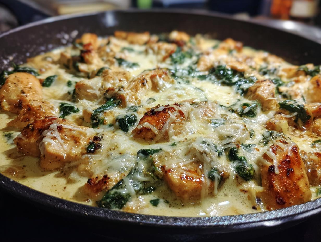 Creamy Chicken and Spinach Skillet - detail 3