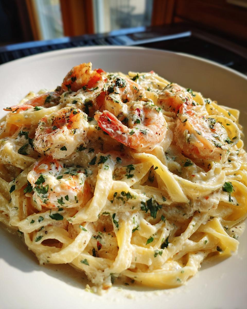 Creamy Garlic Shrimp Alfredo - detail 1