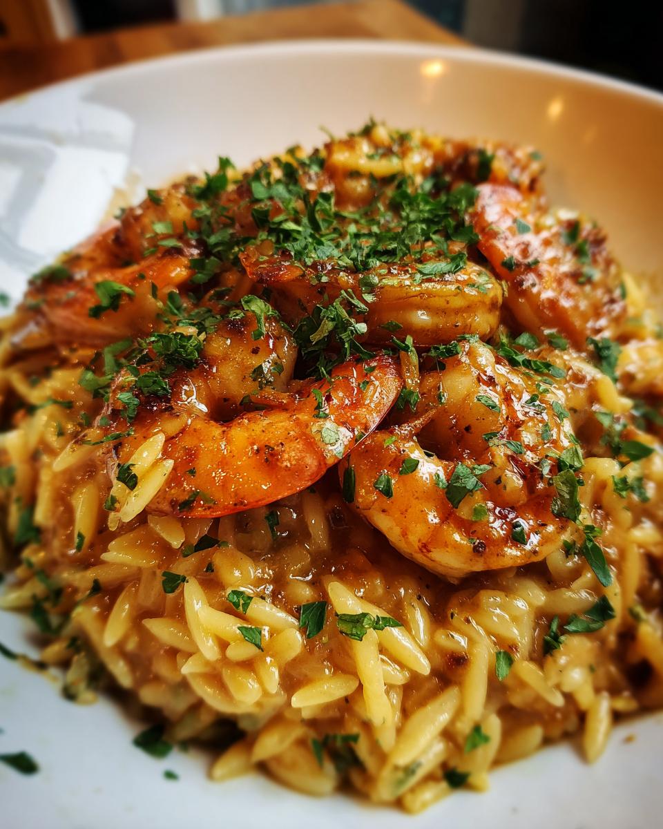 Creamy Garlic Shrimp Orzo - detail 3