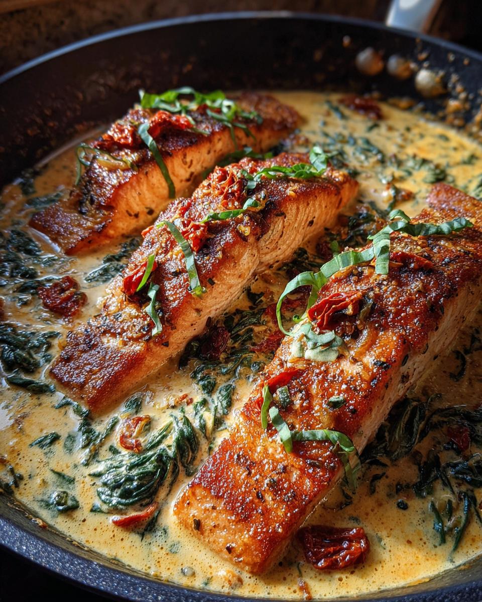 Amazing Creamy Garlic Tuscan Salmon Awaits 6 Creamy Garlic Tuscan Salmon (Pan Seared) - detail 2