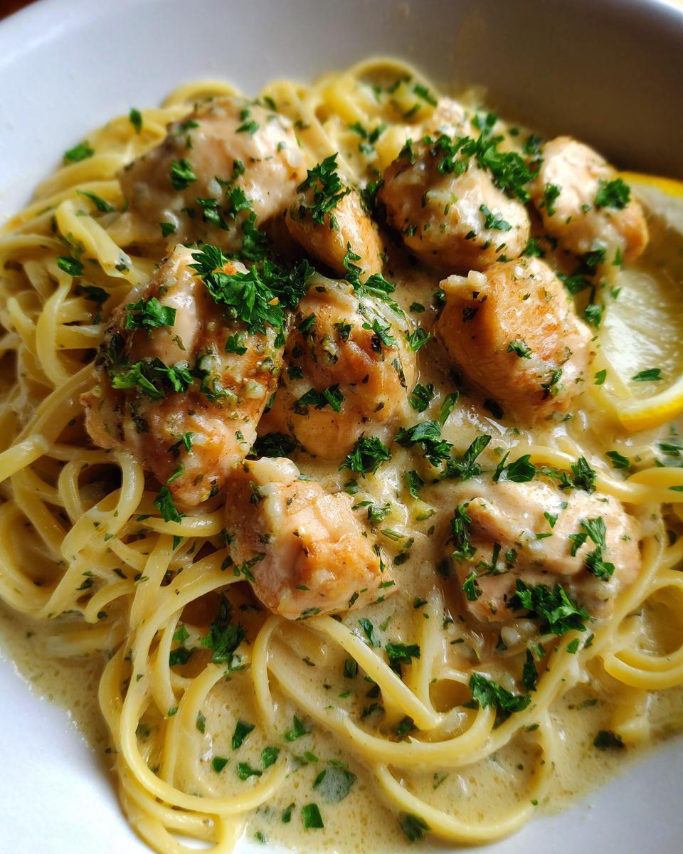 Creamy Lemon Garlic Chicken Pasta - detail 1
