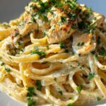 Creamy Lemon Garlic Chicken Pasta
