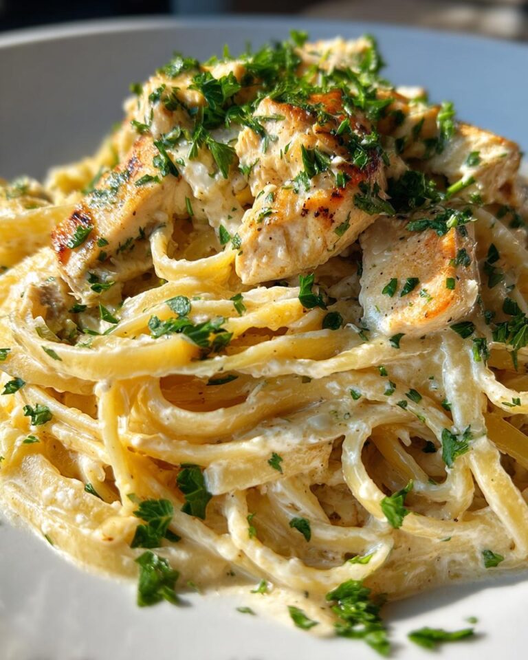 Creamy Lemon Garlic Chicken Pasta