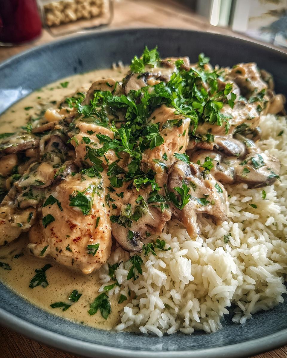 Creamy Mushroom Chicken and Rice - detail 3