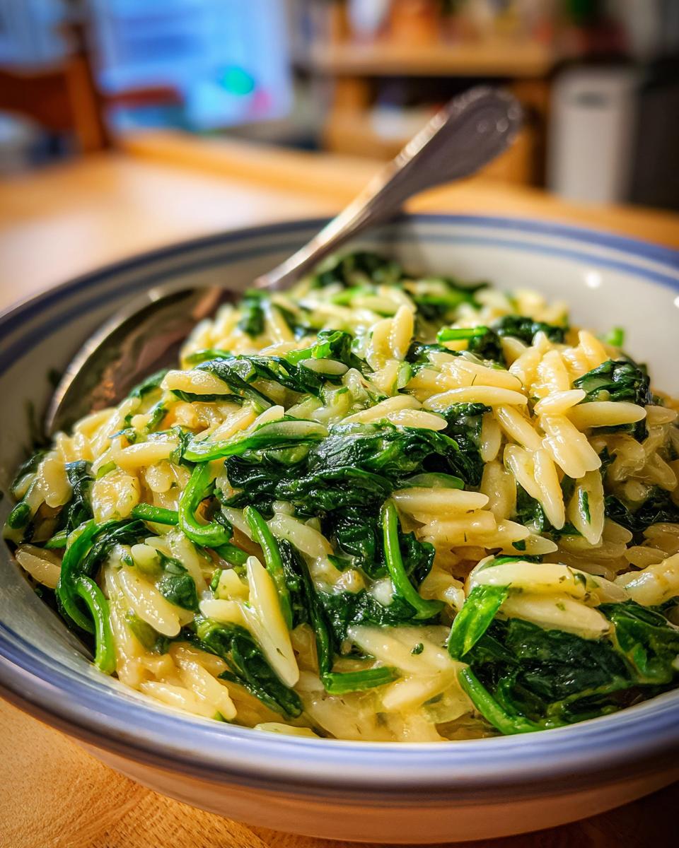 Quick Creamy Parmesan Spinach Orzo: 30 Min Magic 6 Creamy Parmesan Spinach Orzo - detail 2
