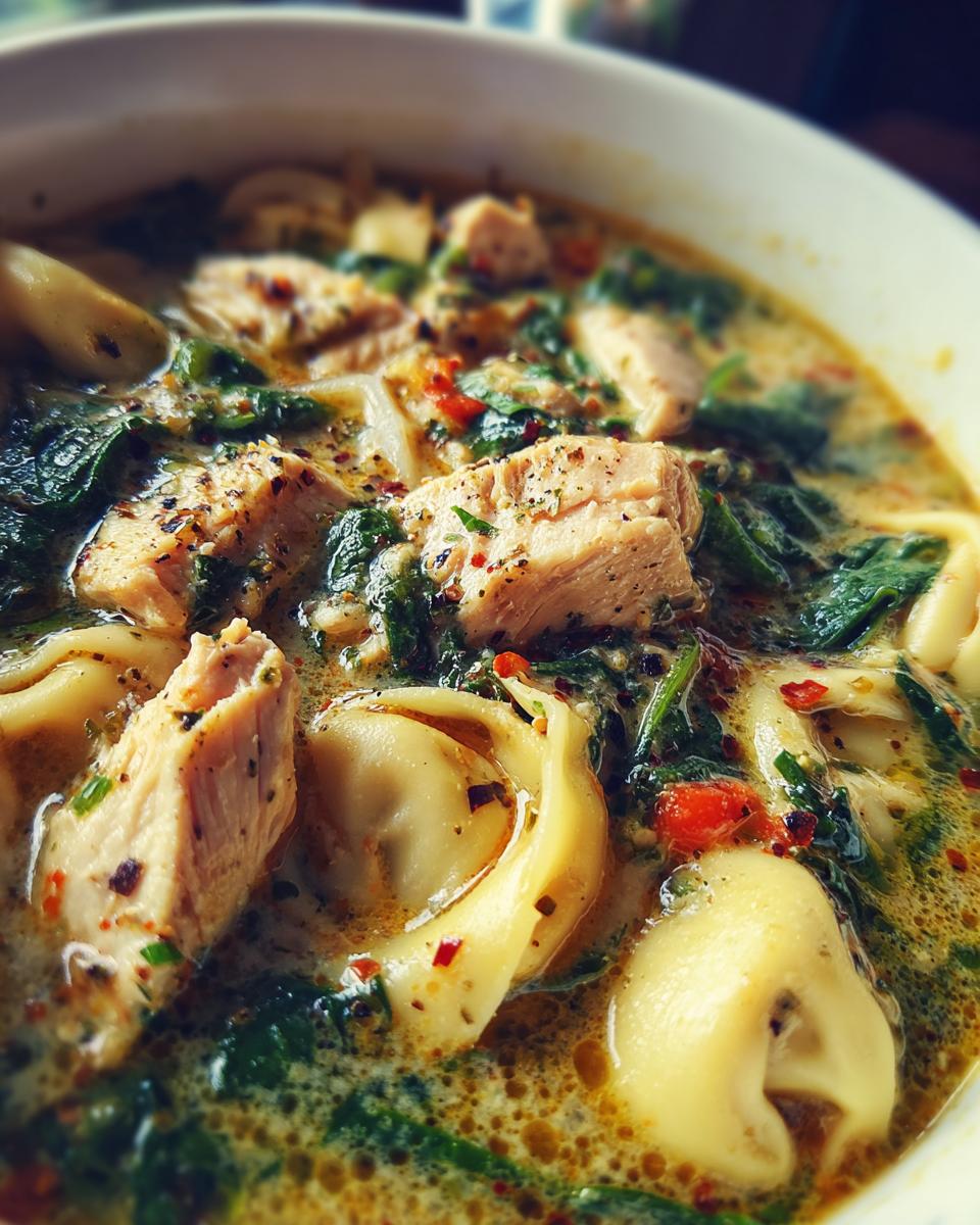 Amazing Creamy Spinach Chicken Tortellini Soup 5 Creamy Spinach Chicken Tortellini Soup - detail 1