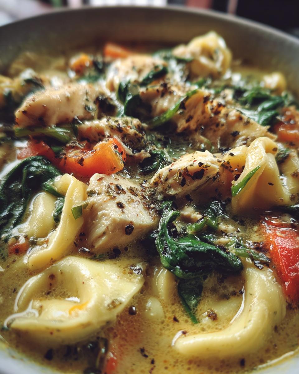 Amazing Creamy Spinach Chicken Tortellini Soup 6 Creamy Spinach Chicken Tortellini Soup - detail 2