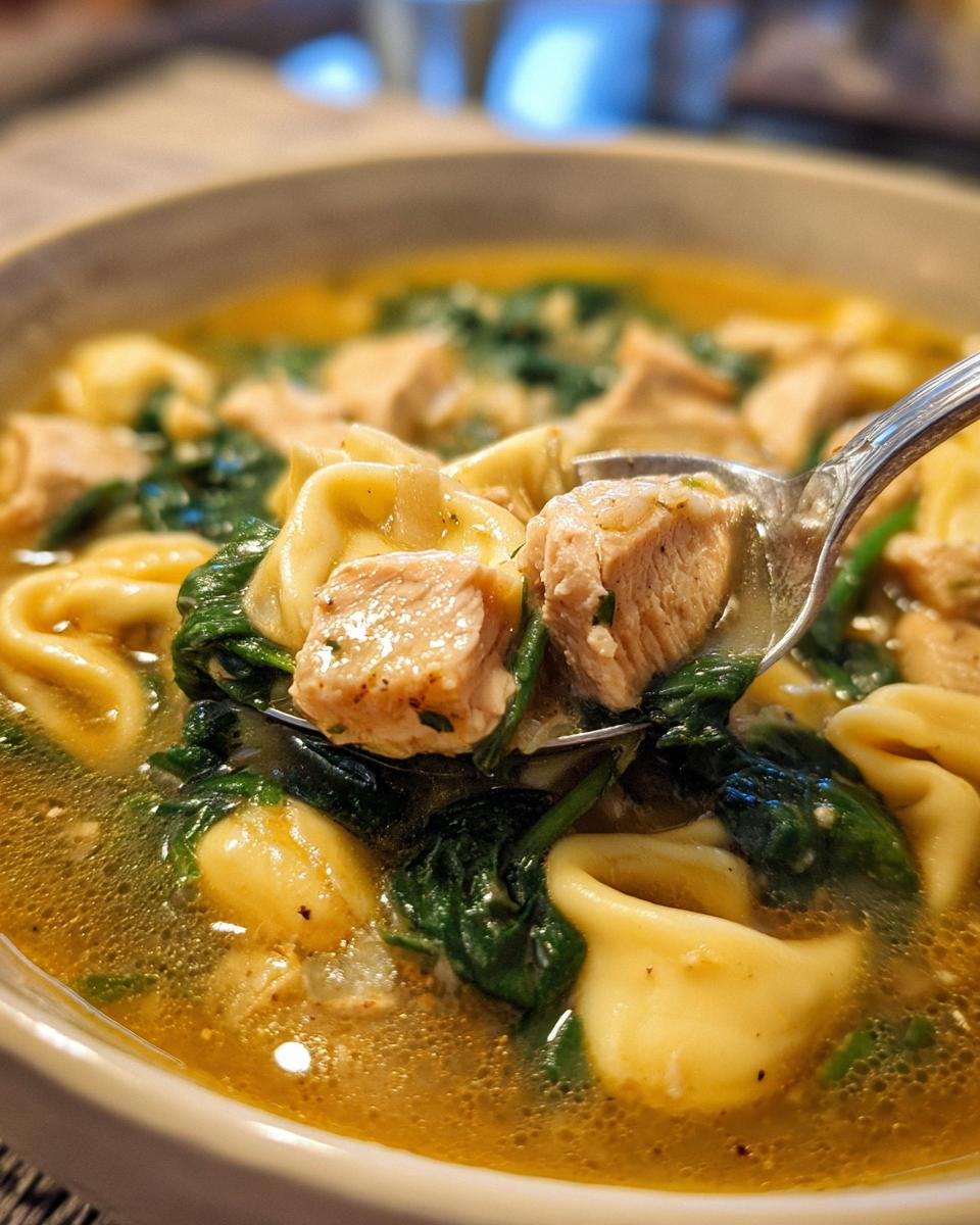 Amazing Creamy Spinach Chicken Tortellini Soup 7 Creamy Spinach Chicken Tortellini Soup - detail 3