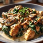 Creamy Spinach Mushroom Chicken