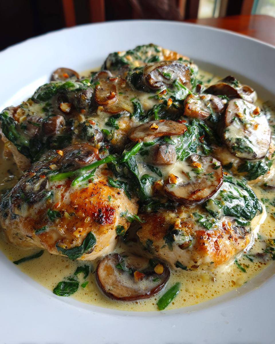 Creamy Spinach Mushroom Chicken - detail 2