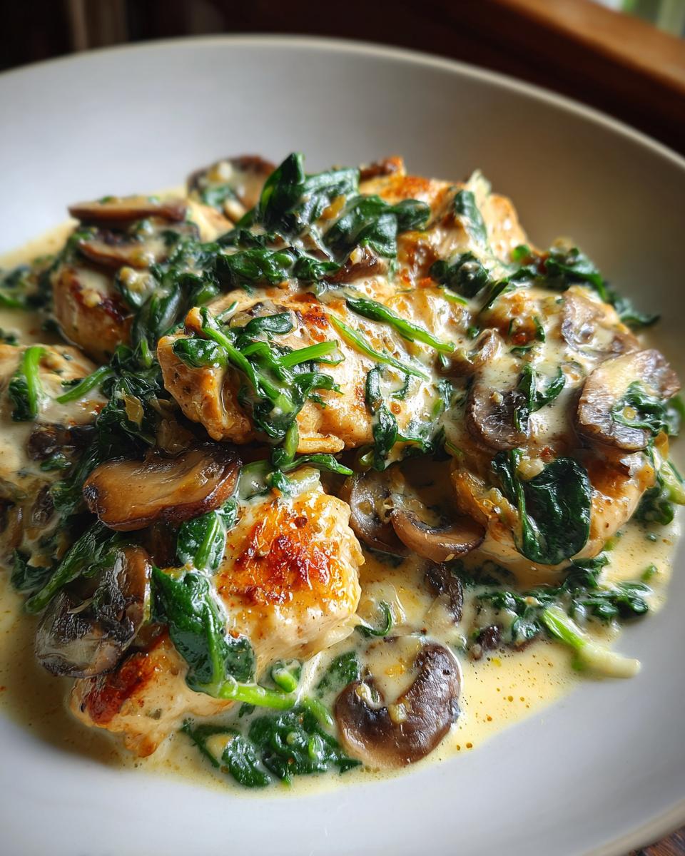 Creamy Spinach Mushroom Chicken - detail 3