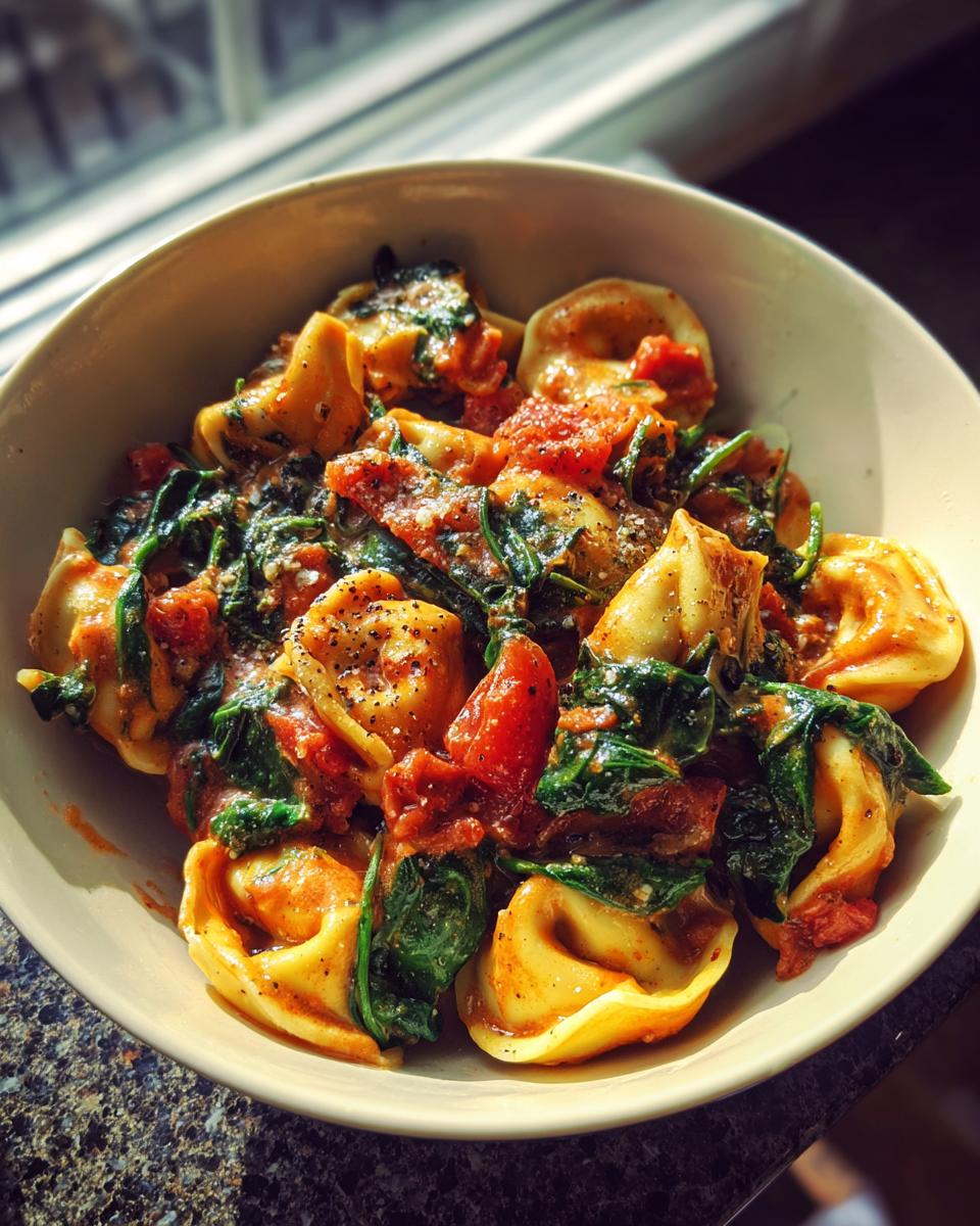 Amazing Creamy Spinach Tomato Tortellini 1 Pot 5 Creamy Spinach and Tomato Tortellini - detail 1