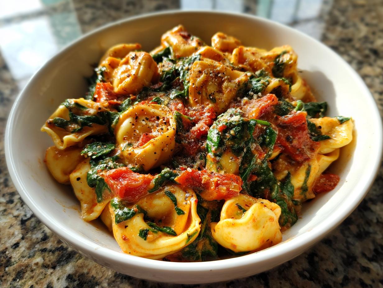 Amazing Creamy Spinach Tomato Tortellini 1 Pot 7 Creamy Spinach and Tomato Tortellini - detail 3