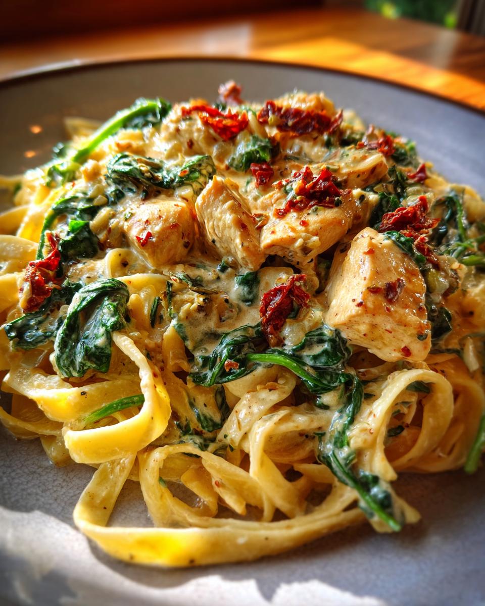 Creamy Tuscan Chicken Pasta - detail 3