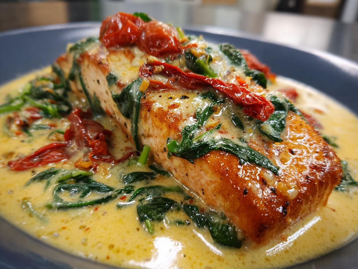Creamy Tuscan Salmon - detail 1