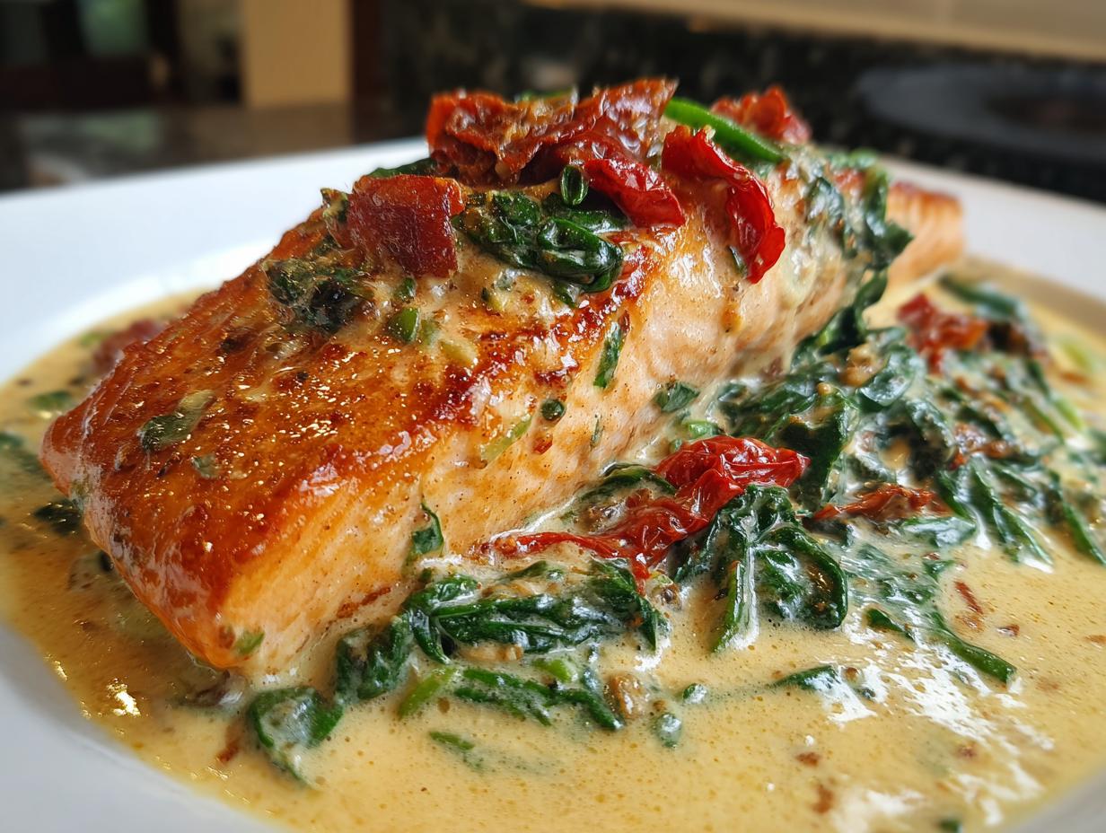 Creamy Tuscan Salmon - detail 2