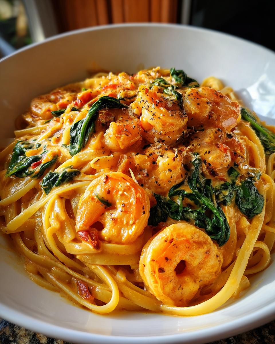 Perfect Creamy Tuscan Shrimp Pasta in 35 Mins 6 Creamy Tuscan Shrimp Pasta - detail 2