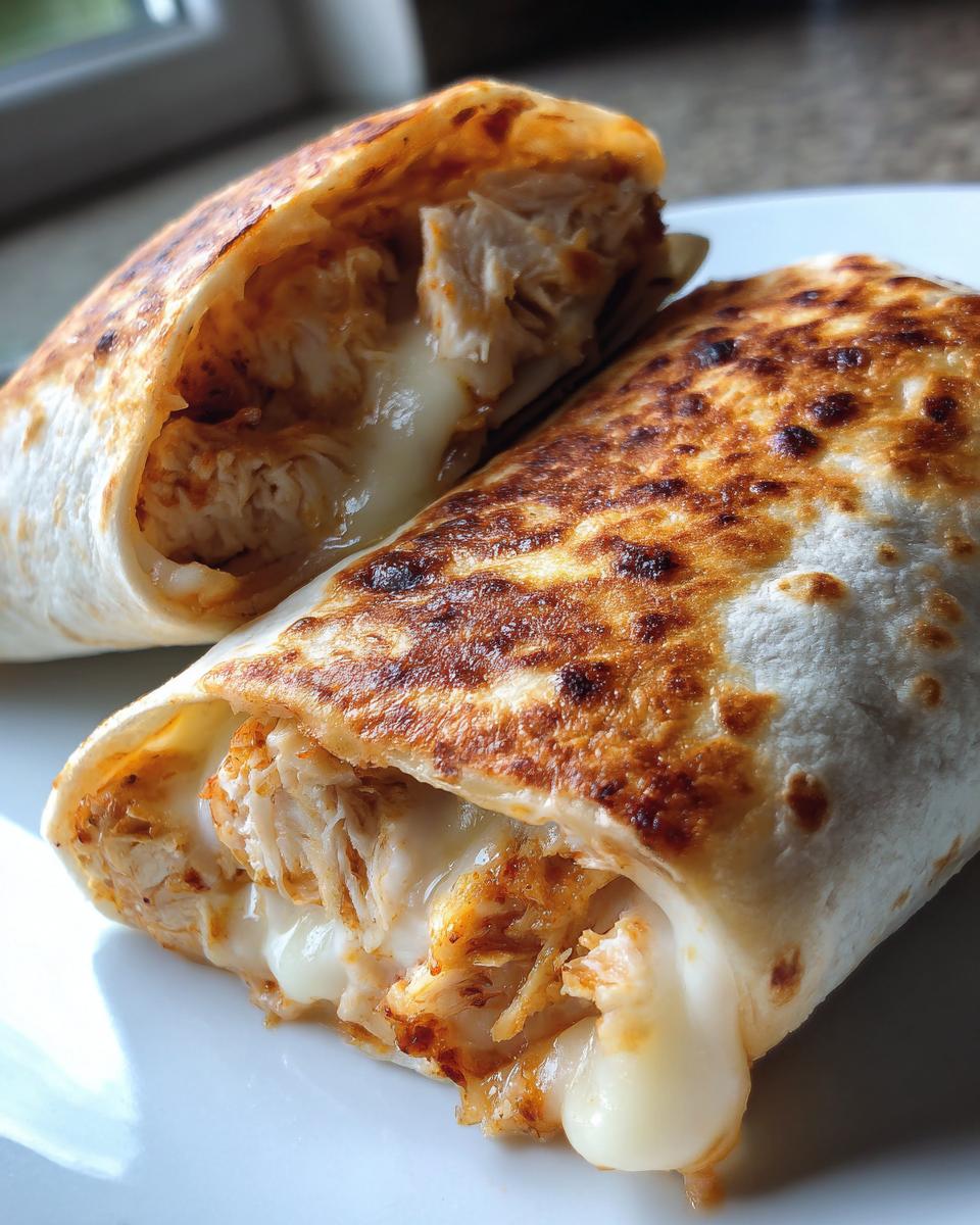 Crunchy Crispy Air Fryer Chicken & Mozzarella Wraps | Easy Air Fryer Recipe - detail 1