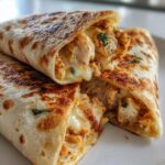 Crunchy Crispy Air Fryer Chicken & Mozzarella Wraps | Easy Air Fryer Recipe
