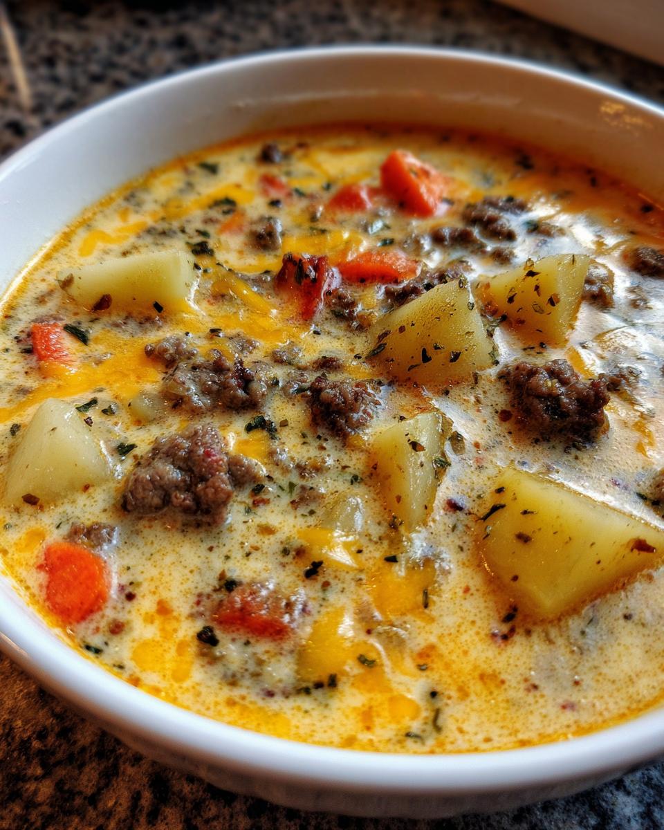 Cozy Cheeseburger Soup: 1 Comforting Bowl 5 Easy Crockpot Cheeseburger Soup Recipe for Cozy Nights - detail 1