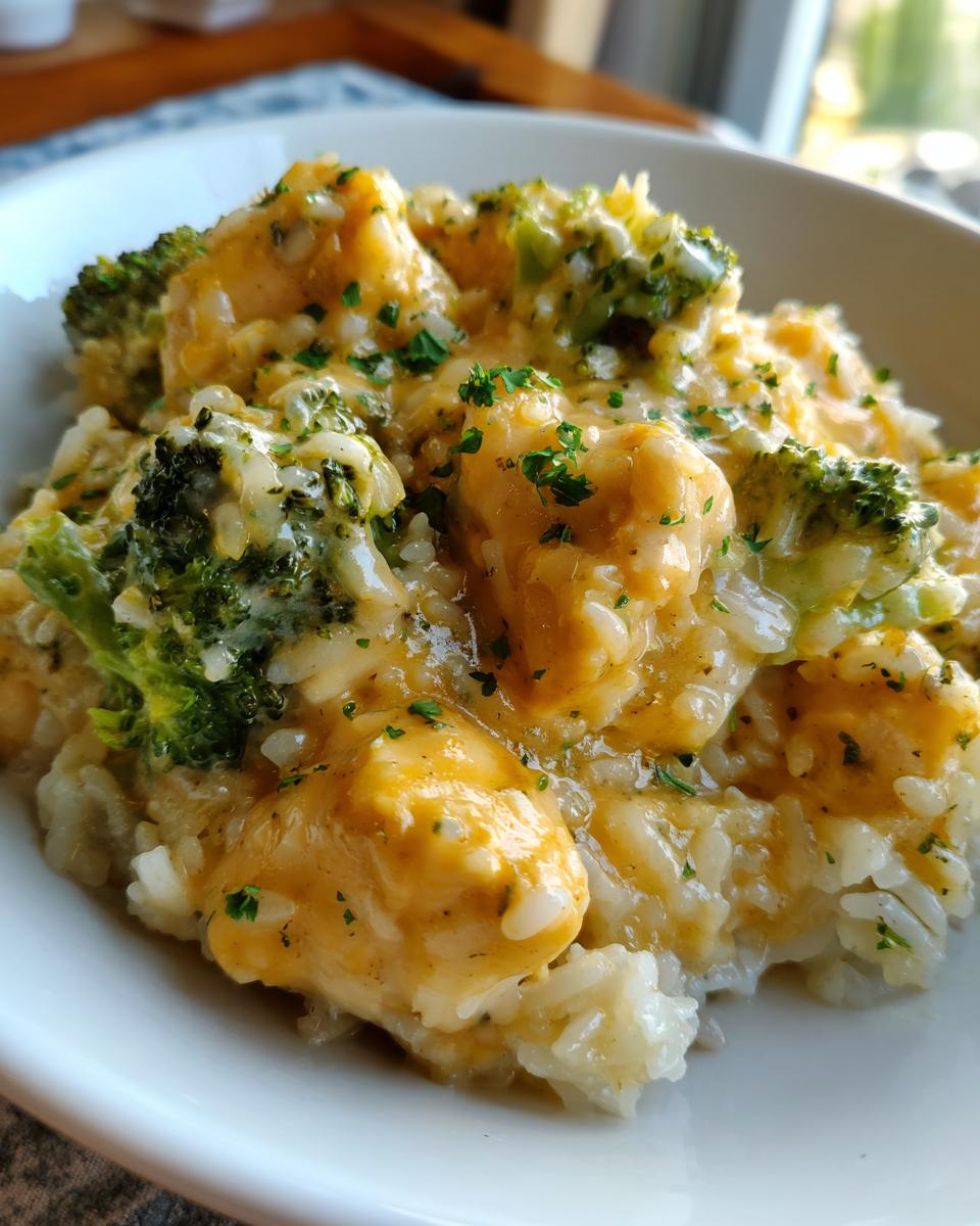 Easy Crockpot Cheesy Chicken & Rice: Pure Bliss 5 Easy Crockpot Cheesy Chicken Broccoli Rice - detail 1