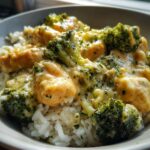 Easy Crockpot Cheesy Chicken Broccoli Rice