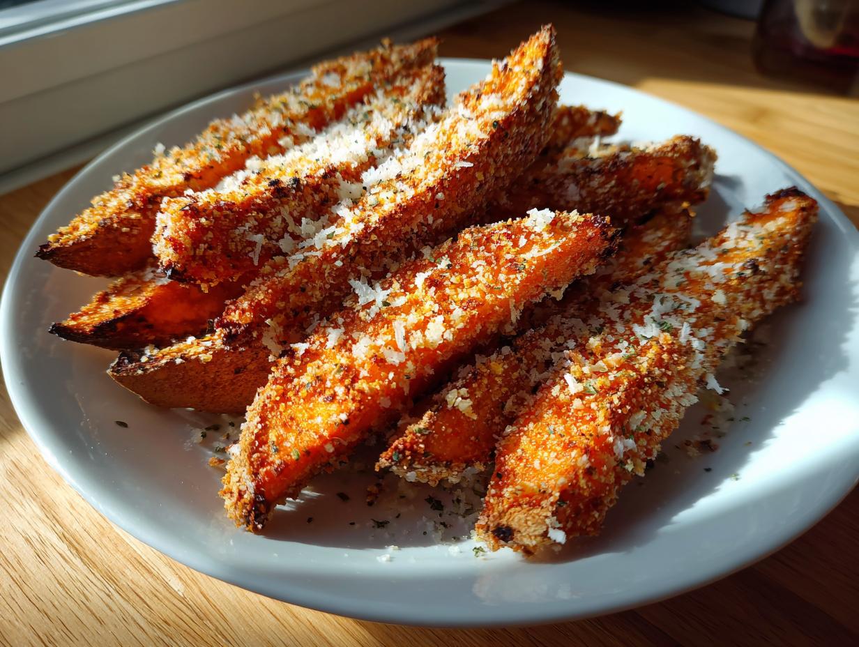Easy Garlic Parmesan Sweet Potato Wedges - detail 3