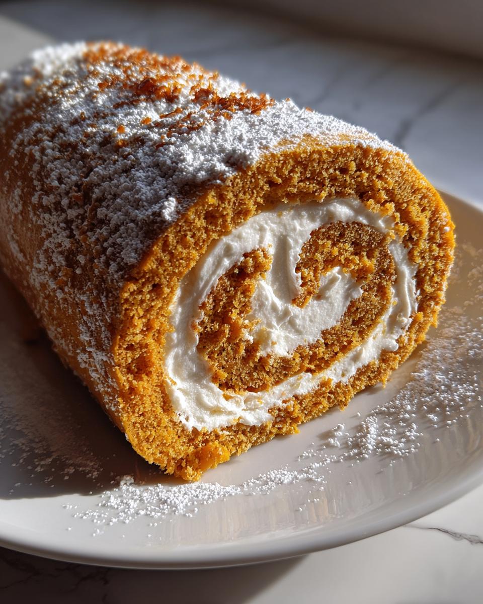 Easy Thanksgiving Pumpkin Roll - detail 1