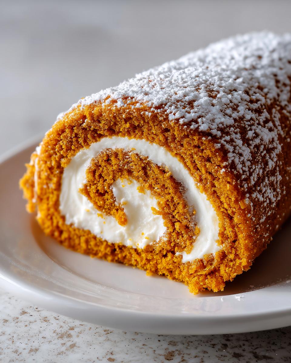 Easy Thanksgiving Pumpkin Roll - detail 3