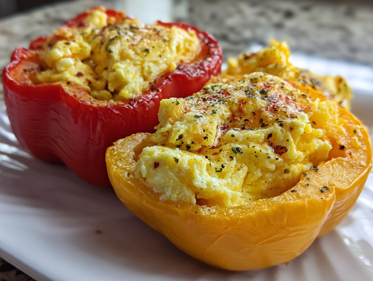 Epic Egg Stuffed Peppers 3 Ways for Clean Eating 5 Egg Stuffed Breakfast Peppers 3 Ways for Epic Clean Eating Anytime! - detail 1