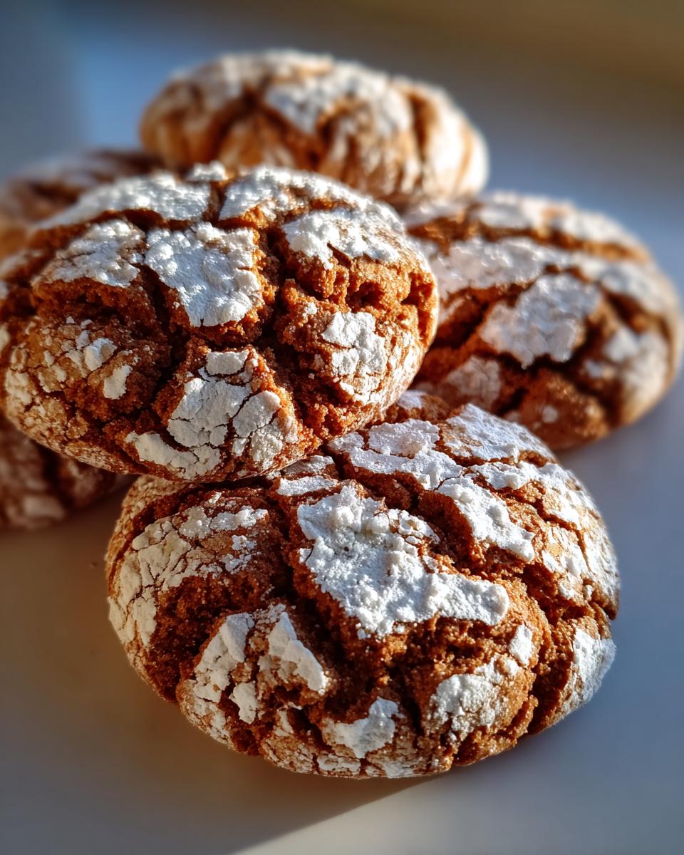 Gingerbread Crinkle Cookies for the Holiday Cookie Swap - detail 2