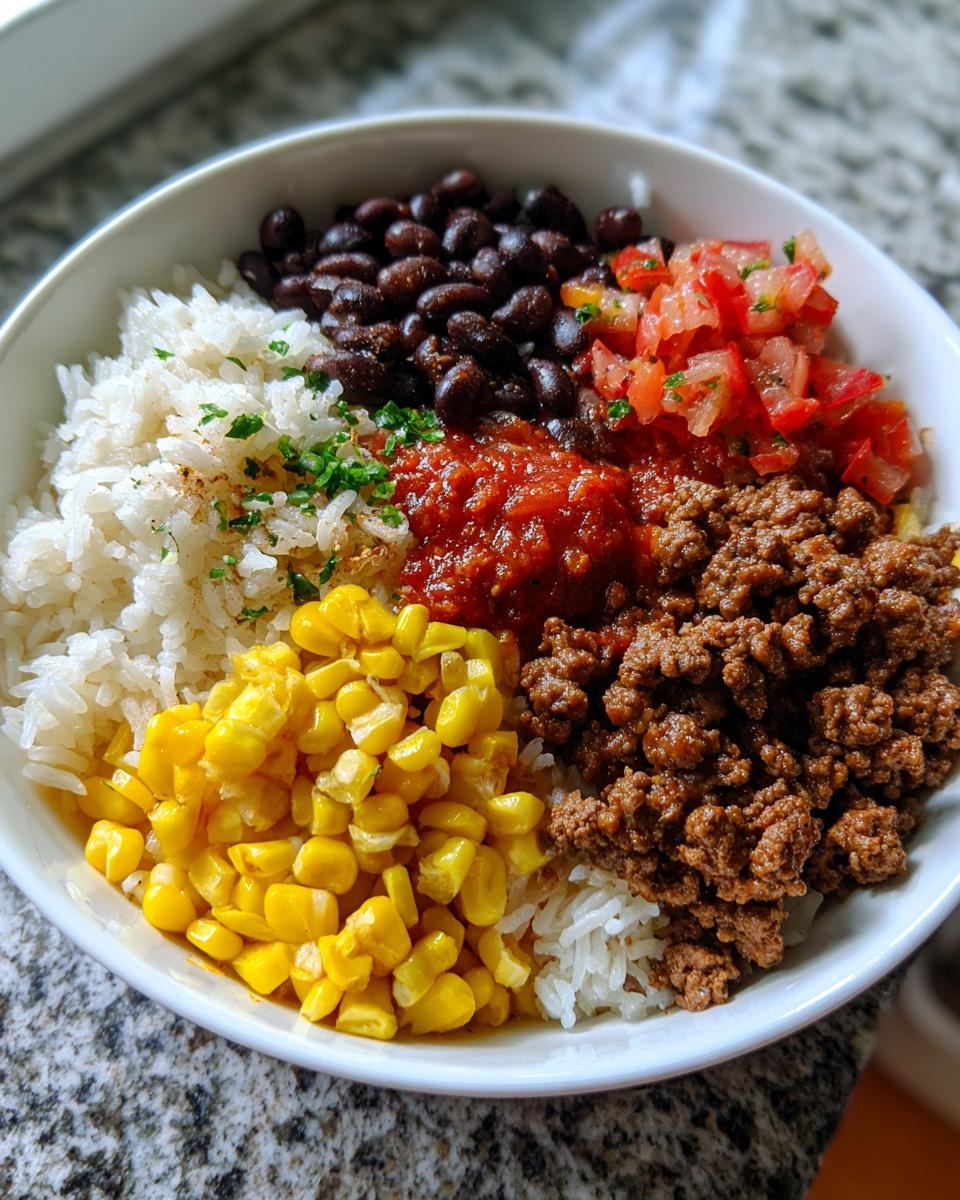Juicy Ground Beef Burrito Bowls Meal Prep in 30 Minutes 5 Ground Beef Burrito Bowls – Easy Weekly Meal Prep - detail 1