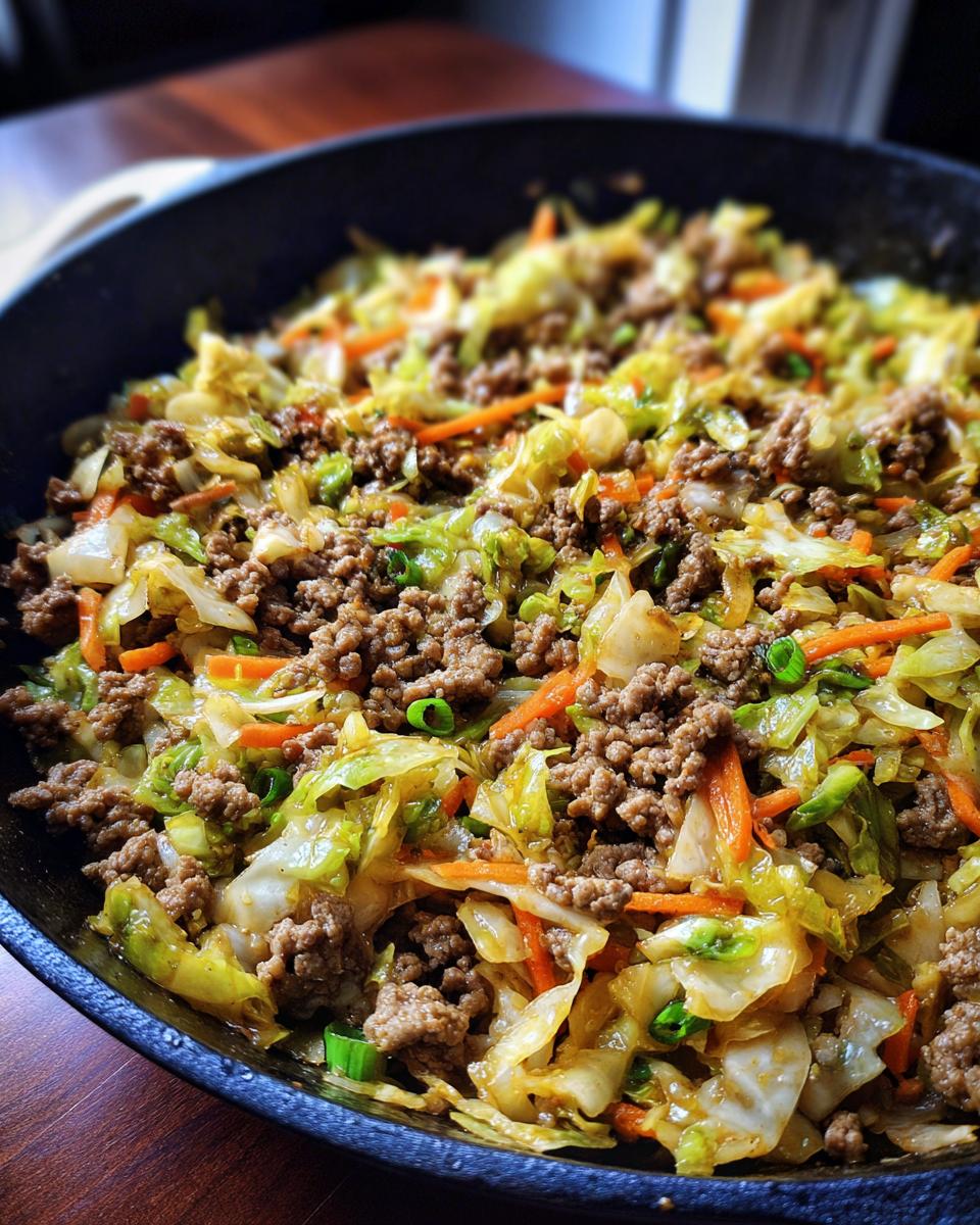 25-Minute Keto Egg Roll in a Bowl - Irresistible Flavor 5 Ground Beef Egg Roll in a Bowl – Keto Friendly Recipe - detail 1