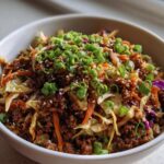 Ground Beef Egg Roll in a Bowl Meal Prep