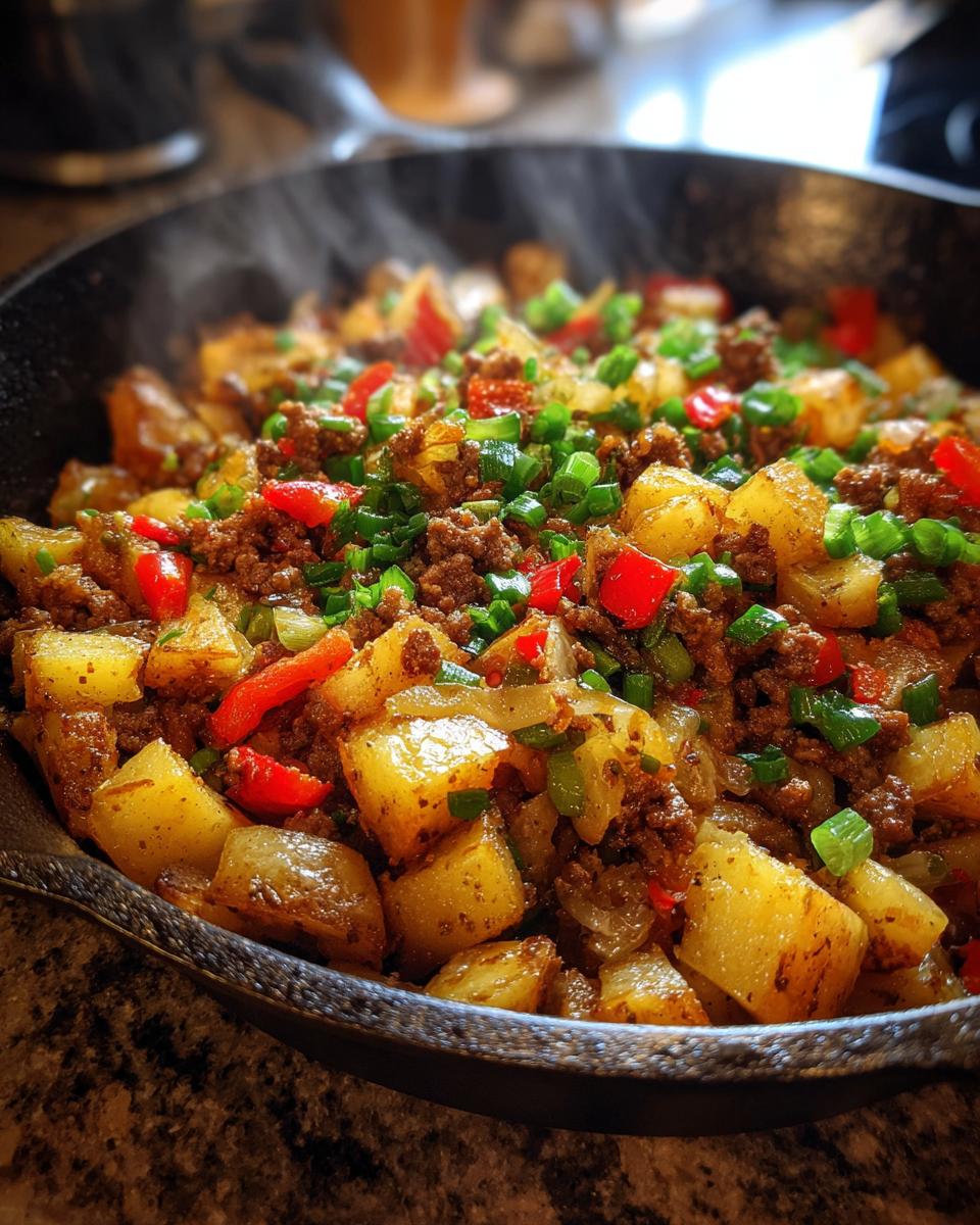 Crispy Ground Beef & Potato Hash Recipe Ready in 30 Minutes 7 Ground Beef & Potato Hash – Comforting One-Pan Meal - detail 3