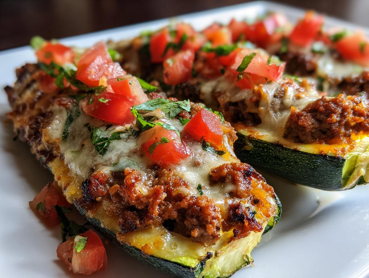 35-Minute Ground Beef Stuffed Zucchini Meal Prep Magic 6 Ground Beef Stuffed Zucchini Meal Prep Boats - detail 2