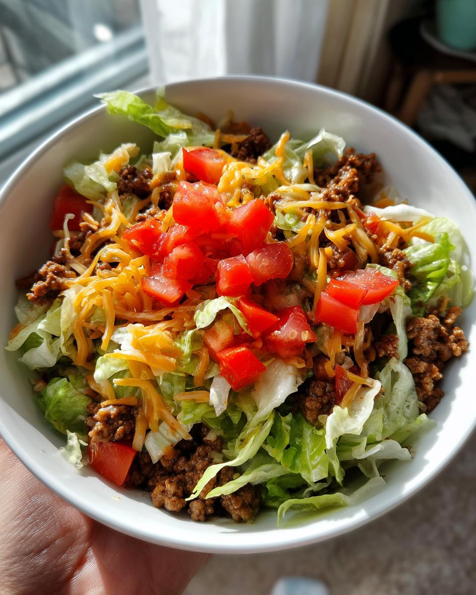 20-Minute Ground Beef Taco Salad - Mouthwatering & Easy 6 Ground Beef Taco Salad – Fresh & Healthy Twist - detail 2