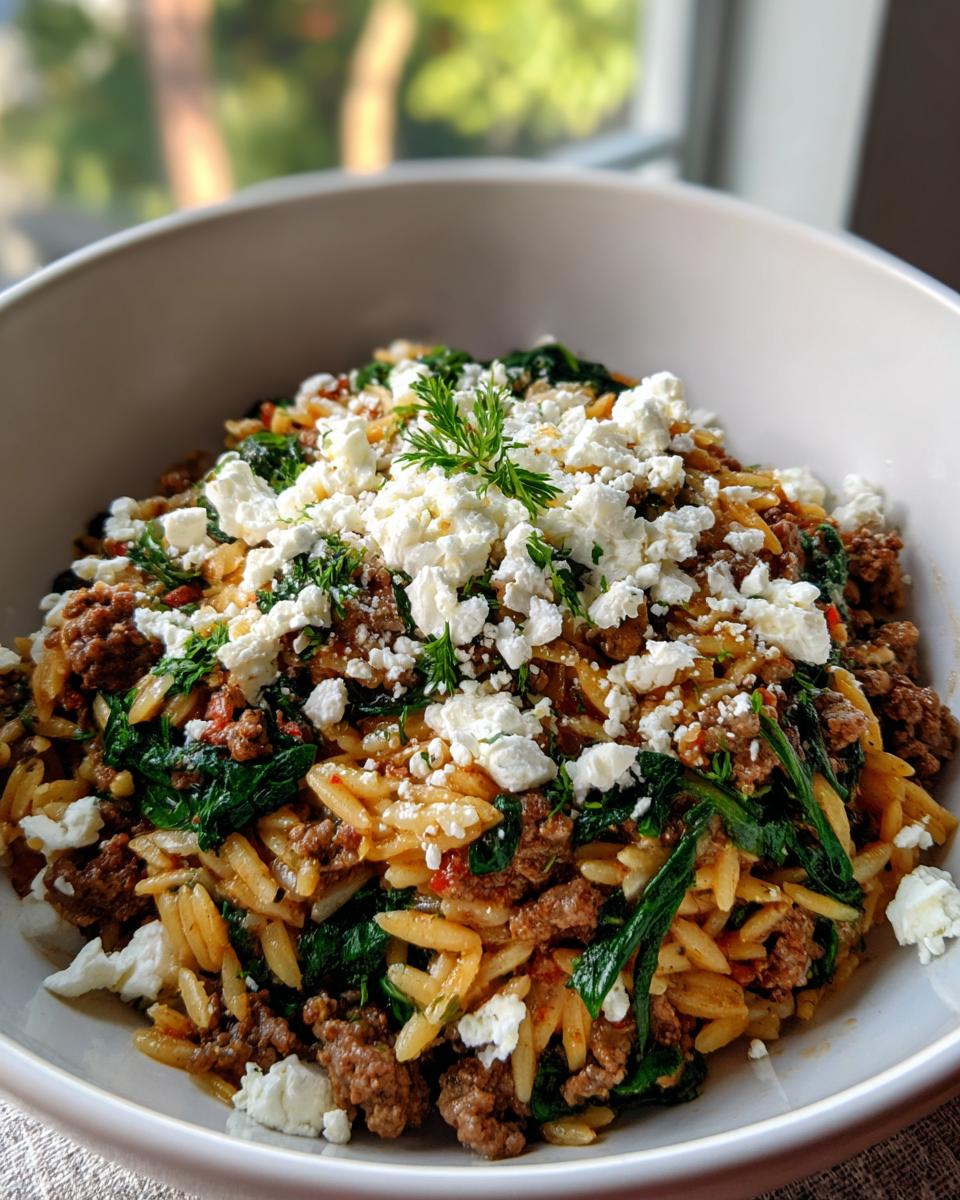30-Min Healthy Beef & Orzo Bowl – Easy One-Pot Bliss 5 Healthy Beef & Orzo Bowl – One Pot Wonder - detail 1
