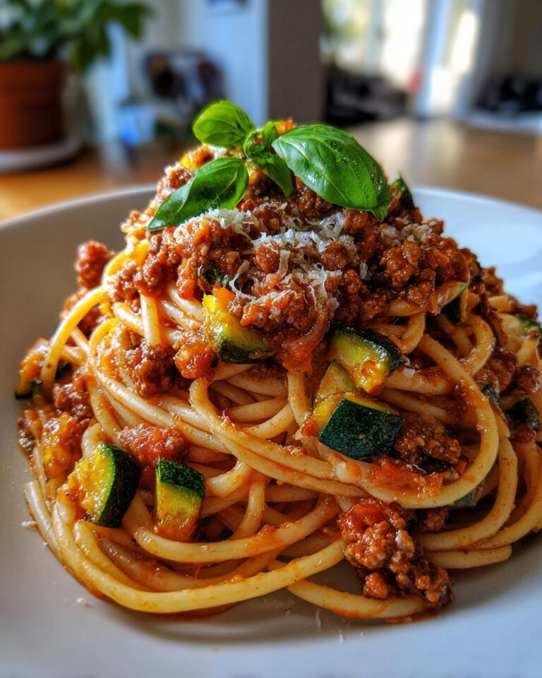 Healthy Ground Beef Pasta with Veggie Marinara