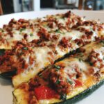 Healthy Ground Beef Zucchini Boats – Low Carb Dinner