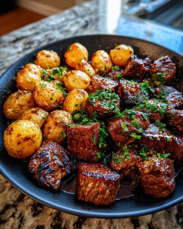 Honey Garlic Butter Steak and Potatoes Skillet
