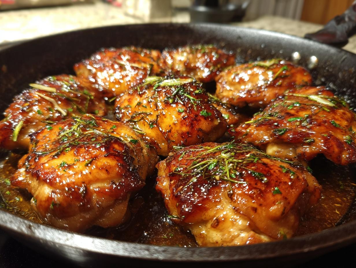 Amazing Honey Garlic Chicken Thighs: 4 Servings 7 Honey Garlic Chicken Thighs - detail 3