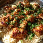 Honey Garlic Chicken and Rice Skillet