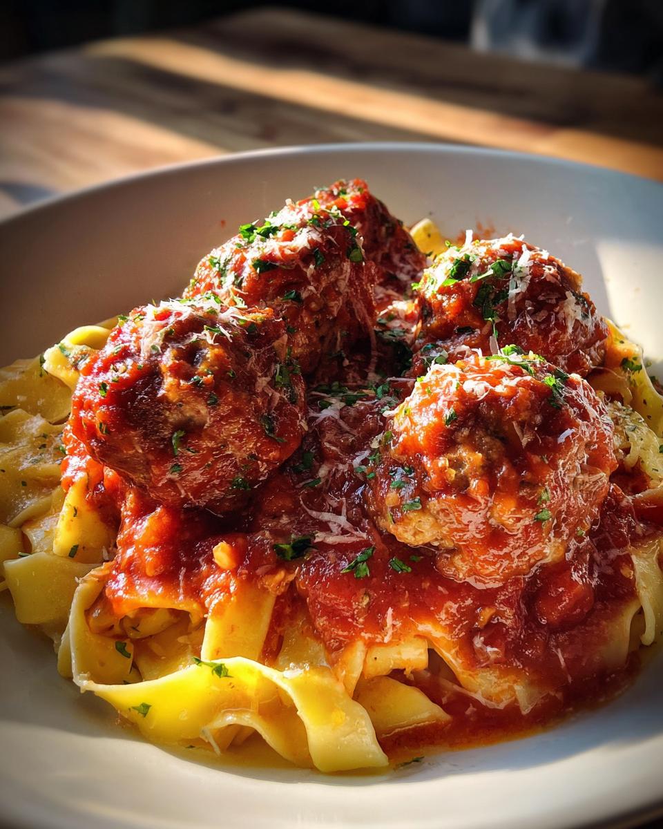 Italian Ground Beef Meatballs in Marinara – Cozy Pasta Night - detail 1