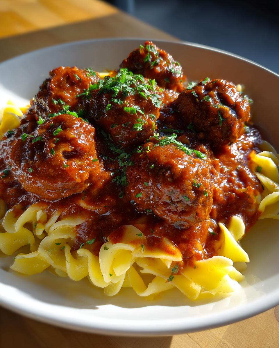 Italian Ground Beef Meatballs in Marinara – Cozy Pasta Night - detail 2