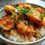Japanese Katsu Bowl – Crispy Chicken Over Fluffy Rice