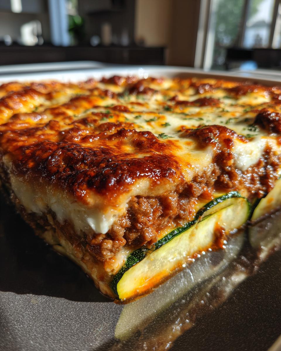 Irresistible Low-Carb Beef Lasagna Zucchini Bake in 45 Mins! 7 Low-Carb Ground Beef Lasagna Zucchini Bake - detail 3