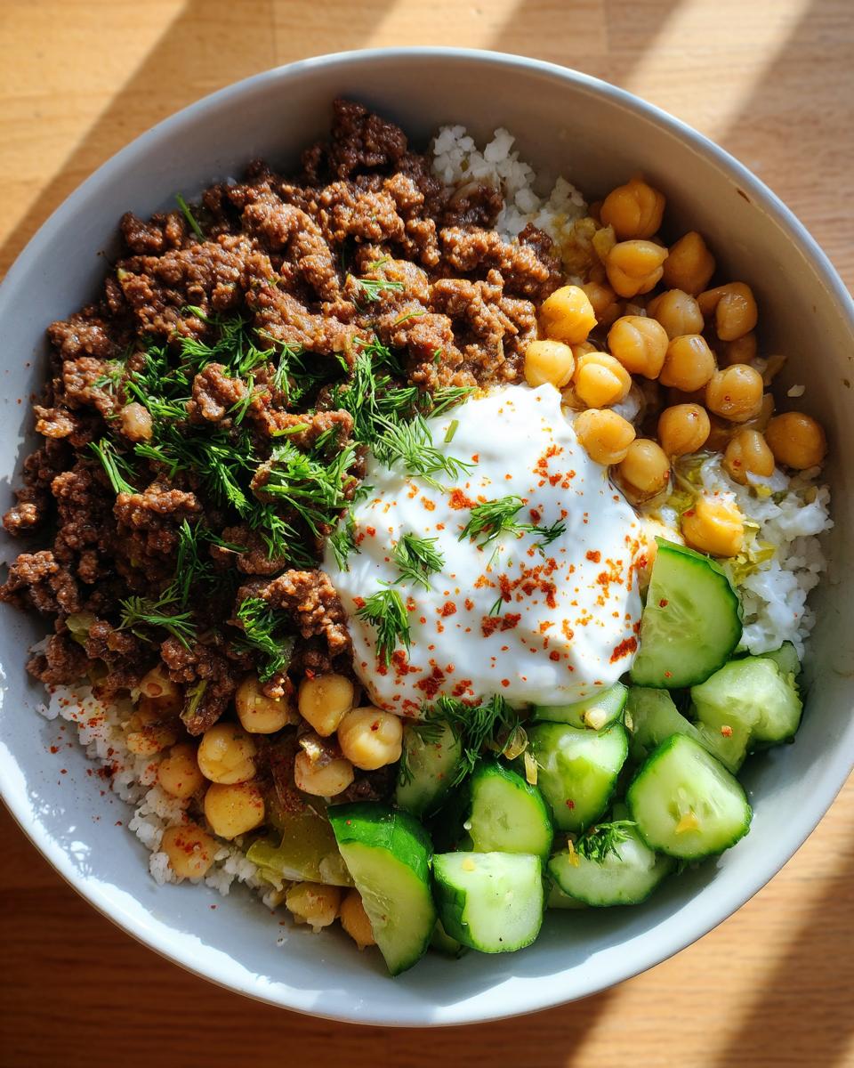 best 25-Minute Mediterranean Ground Beef Bowls 5 Mediterranean Ground Beef Bowls – Fresh & High Protein - detail 1